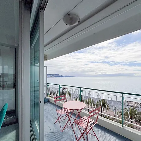公寓 Promenade Des - Vue Mer, Ac, 2pers 尼斯